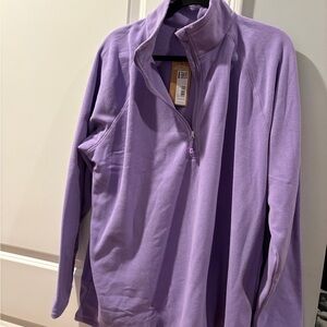 Purple Quarter-Zip Pullover